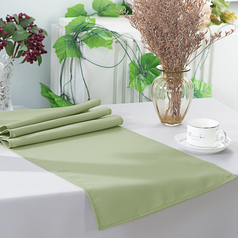 Polyester Table Runner 13x108 Sage Green