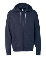 Lightweight Full-Zip Hooded Sweatshirt