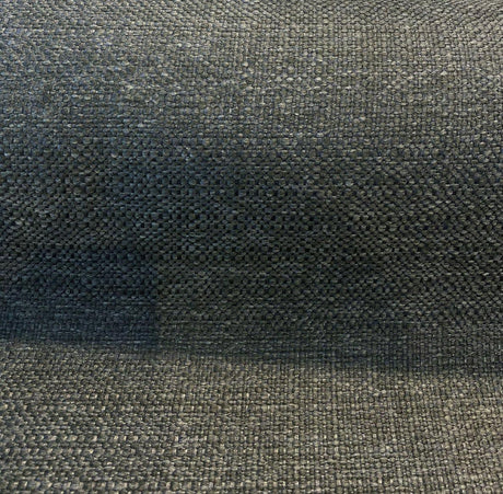 Sampson Chenille Polypropylene Fabric - Black Noir Solid Upholstery, 58" Width (1 Yard)
