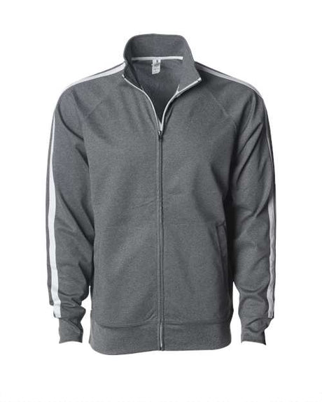 Independent Trading Co. Men's Lightweight Poly-Tech Full-Zip Track Jacket