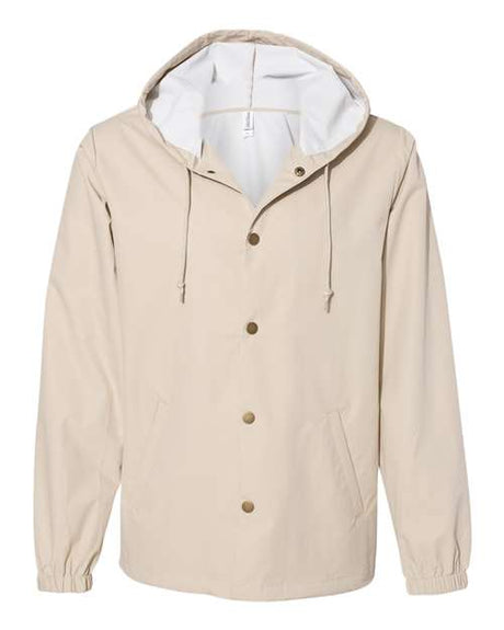 Men's Water-Resistant Hooded Windbreaker
