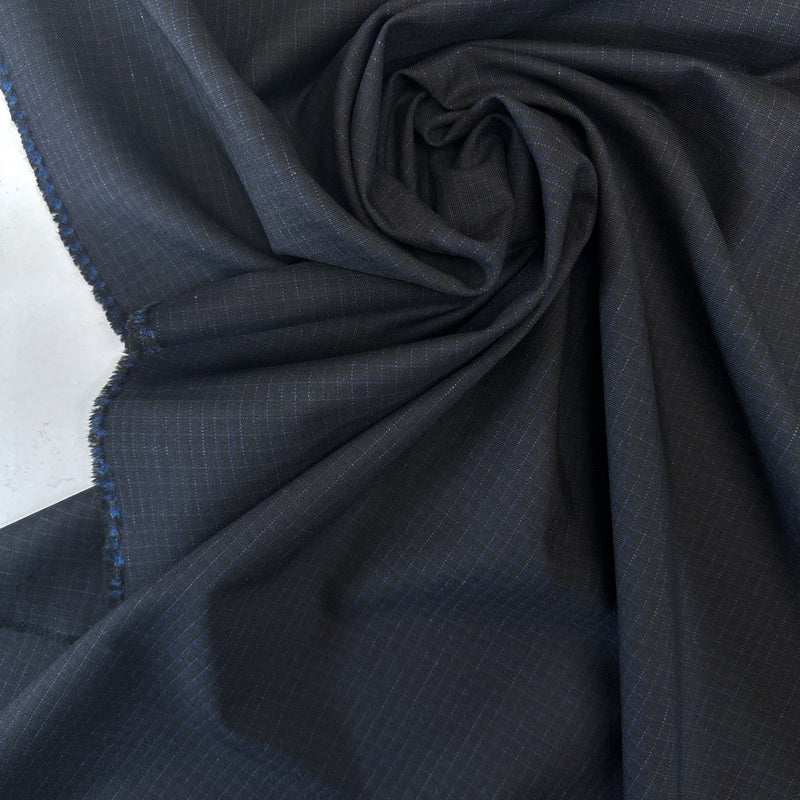 Cotton Polyamide Elastane Checked Fabric