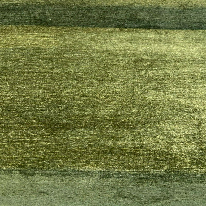 Lush Upholstery Soft Chenille Fabric - Spinach Green, 55" Width, Railroaded, 100% Polyester (1 Yard)