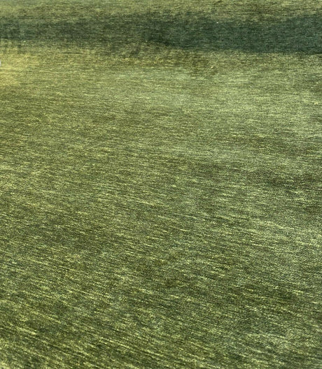 Lush Upholstery Soft Chenille Fabric - Spinach Green, 55" Width, Railroaded, 100% Polyester (1 Yard)