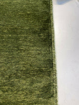 Lush Upholstery Soft Chenille Fabric - Spinach Green, 55" Width, Railroaded, 100% Polyester (1 Yard)