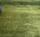 Lush Upholstery Soft Chenille Fabric - Spinach Green, 55" Width, Railroaded, 100% Polyester (1 Yard)