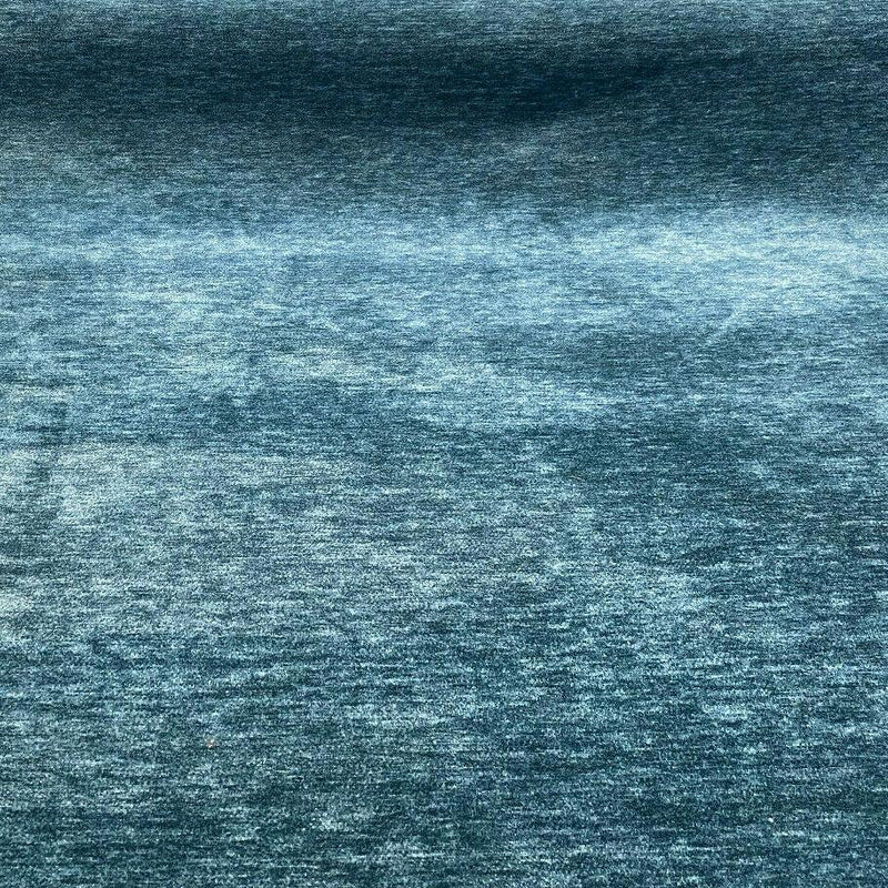 Lush Upholstery Soft Chenille Fabric - Turquoise Teal, 55" Width, Railroaded (1 Yard)