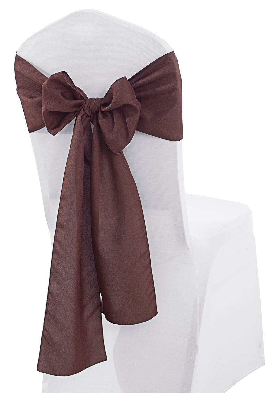 Polyester Chair Sash Sample 8x108 Chocolate