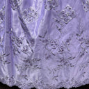1 Yard - Beaded Bridal Lace Fabric Embroidered on 100% Polyester Satin - Ivory with Gold - 54" Wide