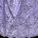 1 Yard Beaded Bridal Lace Fabric Embroidered on 100% Polyester Satin 54"