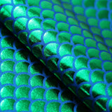 Mermaid Hologram Nylon Spandex Fabric - Assorted Colors Hologram Mermaid Fish-Scale, 58/60" Width (1 Yard)