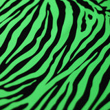 Classic Zebra Nylon Spandex Fabric - Black Zebra Animal Print, 58/60" Width (1 Yard)