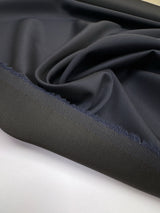 Wool Jacquard Fabric Blue Black