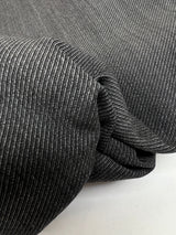 Wool Twill Suit Fabric Melange Gray