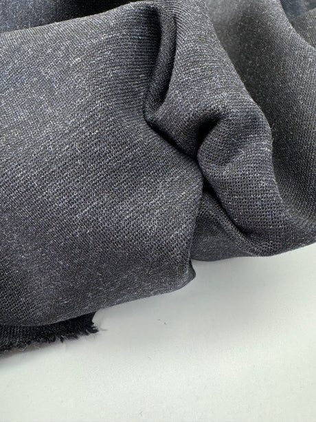 Viscose Knit Melange Gray Blue Stretch Fabric