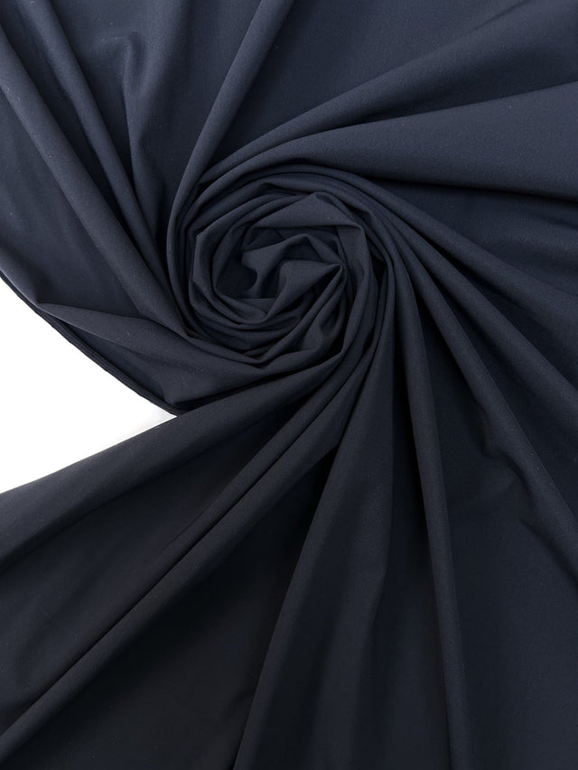 Blue Knitted Polyamide Fabric