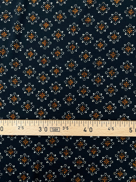 Viscose Crepe Printed Brown Fabric