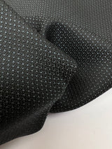 Cotton Wool Jacquard Gray Black Fabric