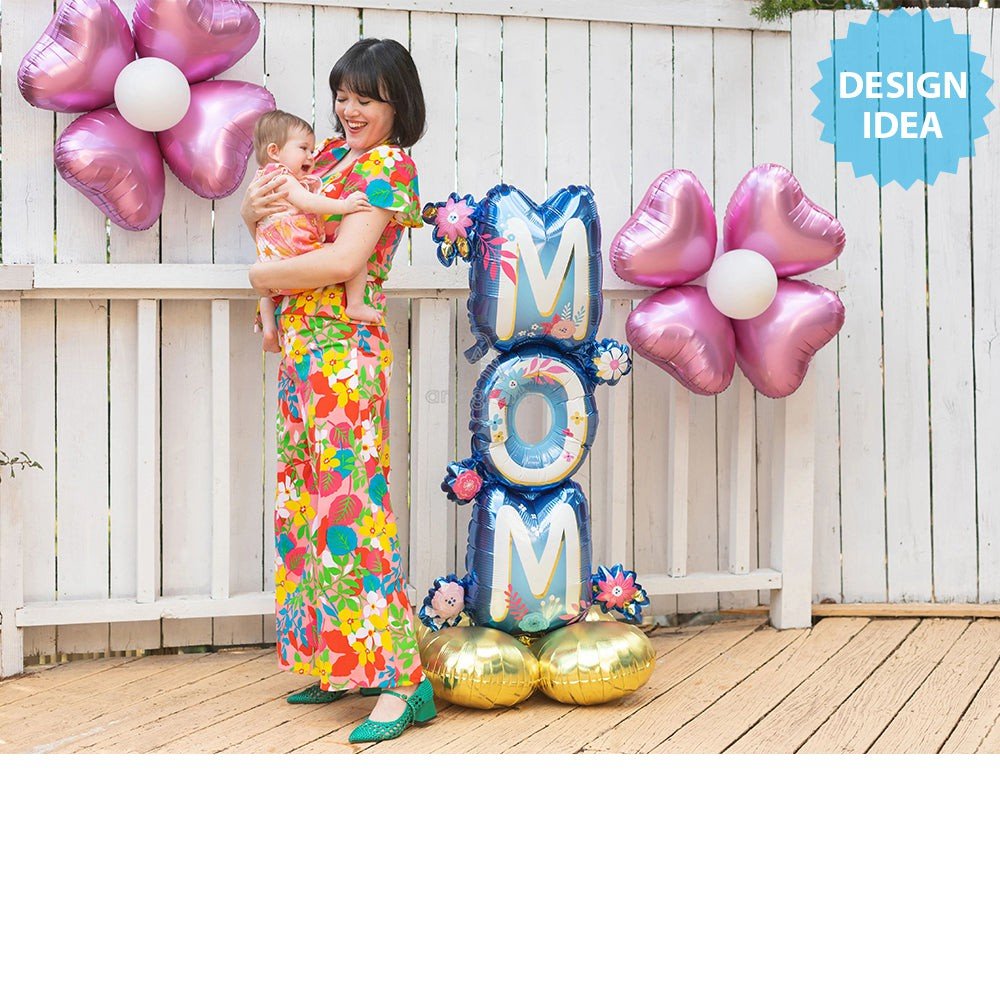 Foil Balloon Artful Florals Mom AirLoonz
