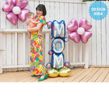 Foil Balloon Artful Florals Mom AirLoonz