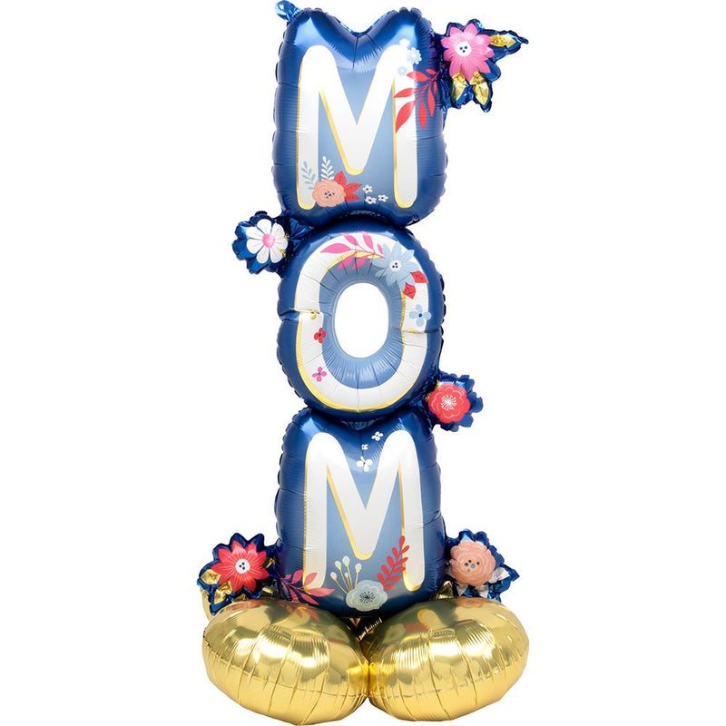 Foil Balloon Artful Florals Mom AirLoonz