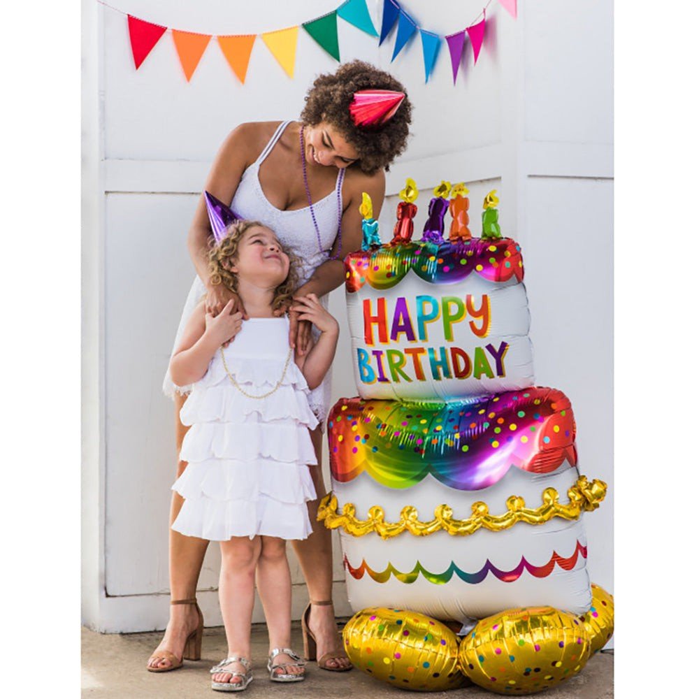 Foil Balloon Birthday Cake AirLoonz 53 Inch