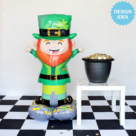 Foil Balloon Lucky Leprechaun AirLoonz