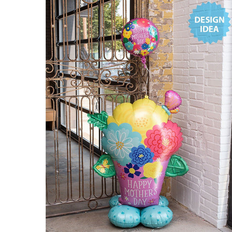 Mother's Day Foil Balloon AirLoonz Flower Pot
