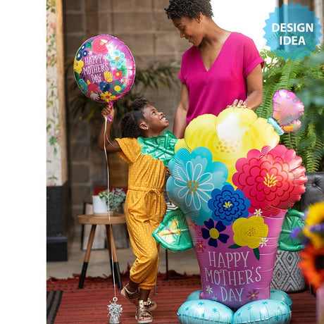 Mother's Day Foil Balloon AirLoonz Flower Pot