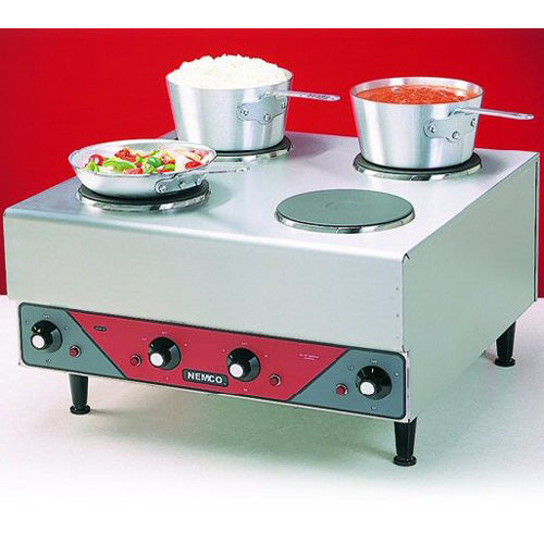 Nemco 6311-2-240 Raised 4-Burner Hot Plate, 240V