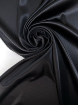 Black Silk Satin Fabric