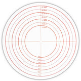 Fat Daddio's Turntable with Brake & Top Measuring Guide, 12" x 5" Cake Decorating