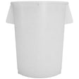 Carlisle Bronco White Round Waste Container, 55 Gallons