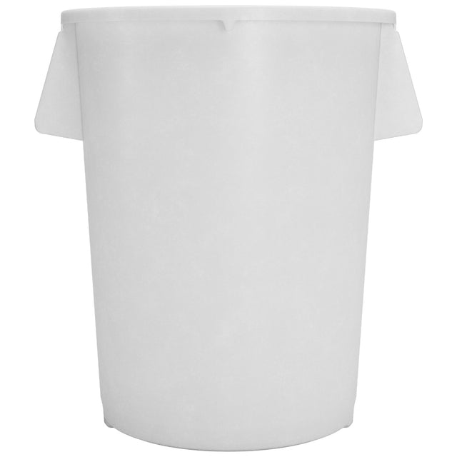 Carlisle Bronco White Round Waste Container, 55 Gallons