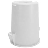 Carlisle Bronco White Round Waste Container, 55 Gallons