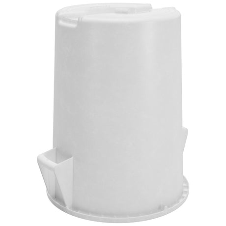 Carlisle Bronco White Round Waste Container, 55 Gallons