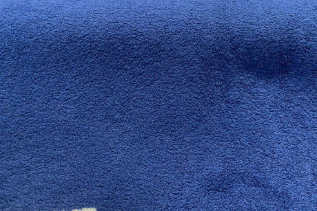 Fuzzy Wooly Boucle 100 Percent Polyester Fabric - Sapphire Blue Boucle, 54" Width (1 Yard)