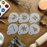 Designer Stencils Decorating Stencil Holiday Cupcake/Cookie Tops