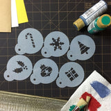 Designer Stencils Decorating Stencil Holiday Cupcake/Cookie Tops