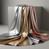 1 Yard Metallic Tissue Lame Fabric 85% Nylon & 15% Metallic Material 60 Inch Width