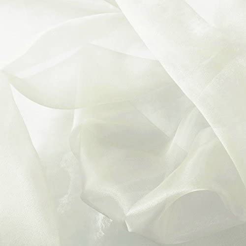 1 Yard Sheer Organza Fabric Crystal Sparkle 60 Inch Width for Dresses & Decor 100% Polyester