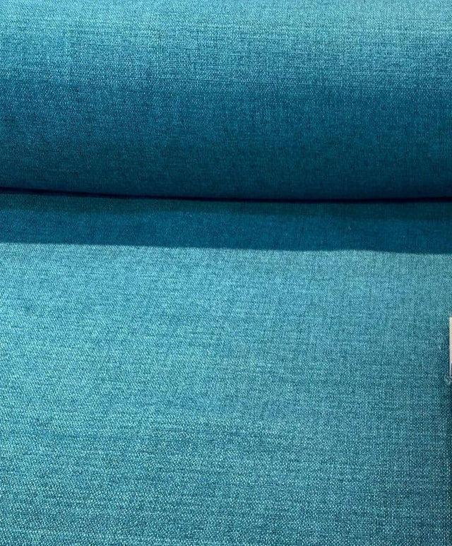 Penelope Chenille Fabric - Peacock Turquoise Upholstery, 55" Width (1 Yard)