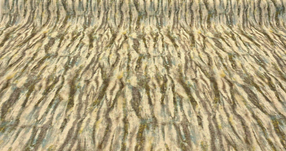 Waverly Blink Of An Eye 100 Percent Cotton Fabric - Glacier Beige, 54" Width, 13.50" Horizontal/Vertical Repeat (1 Yard)