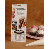 Hutzler Disposable Decorating Bag, with 3 Different Tips - Pack of 20