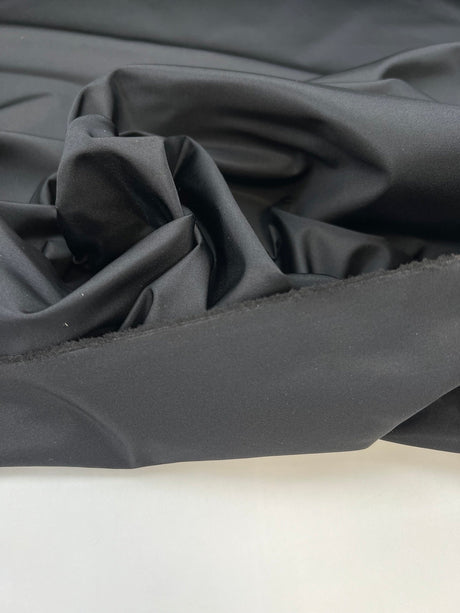 Polyester Rep Weave Suiting Black