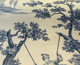 Idyllic Days Cotton Fabric - Blue Sapphire Toile, 54" Width (1 Yard)