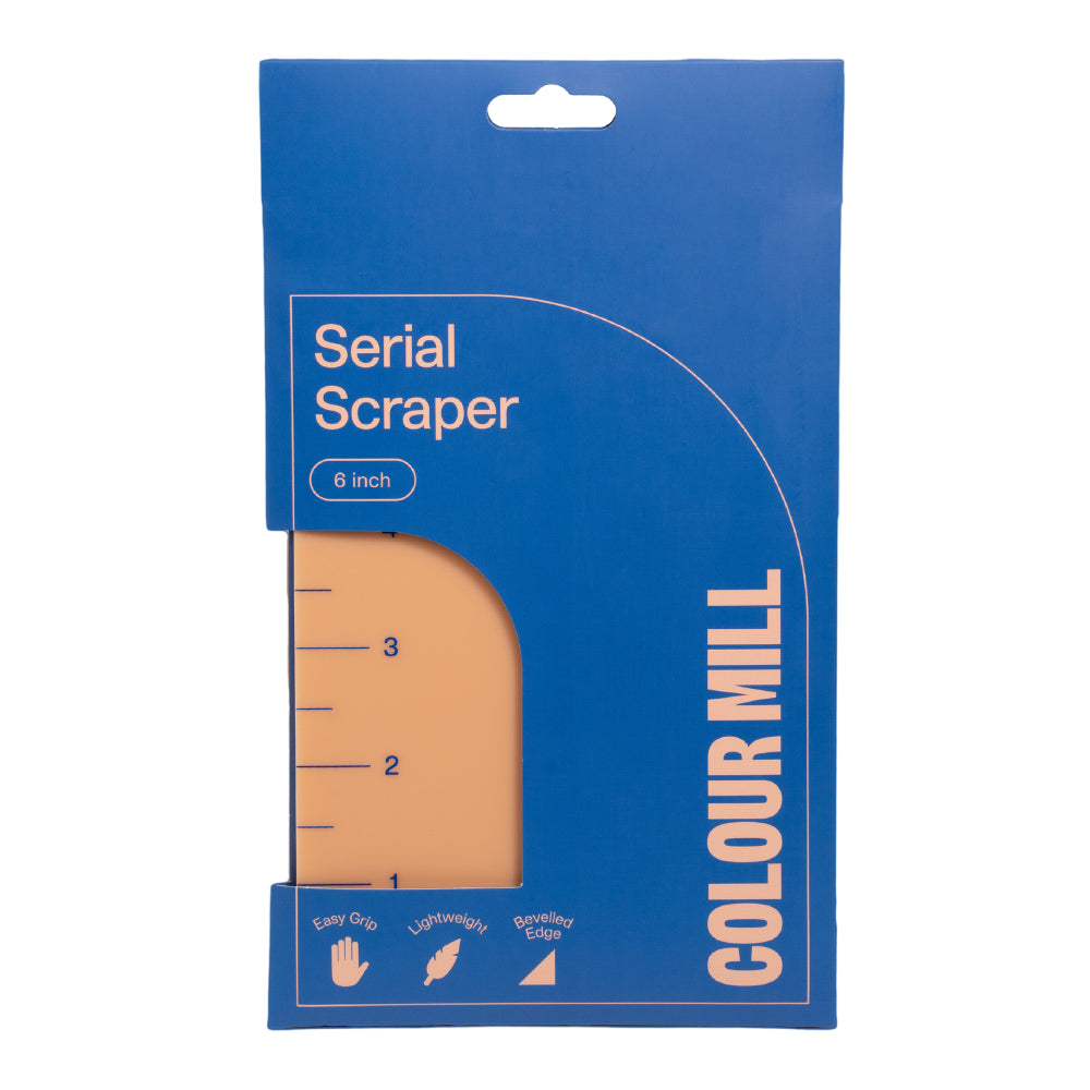 Colour Mill Acrylic Serial Icing Cake Scraper, 6"