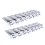 Silikomart GEL18M Mini Wave Silicone Ice Cream Mold, Set of 2