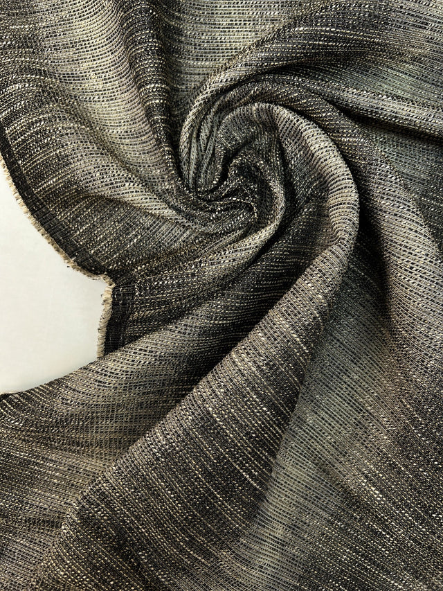 Cotton Lurex Striped Fabric