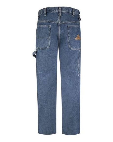 Bulwark Men's Flame Resistant Pre-Washed Denim Dungaree